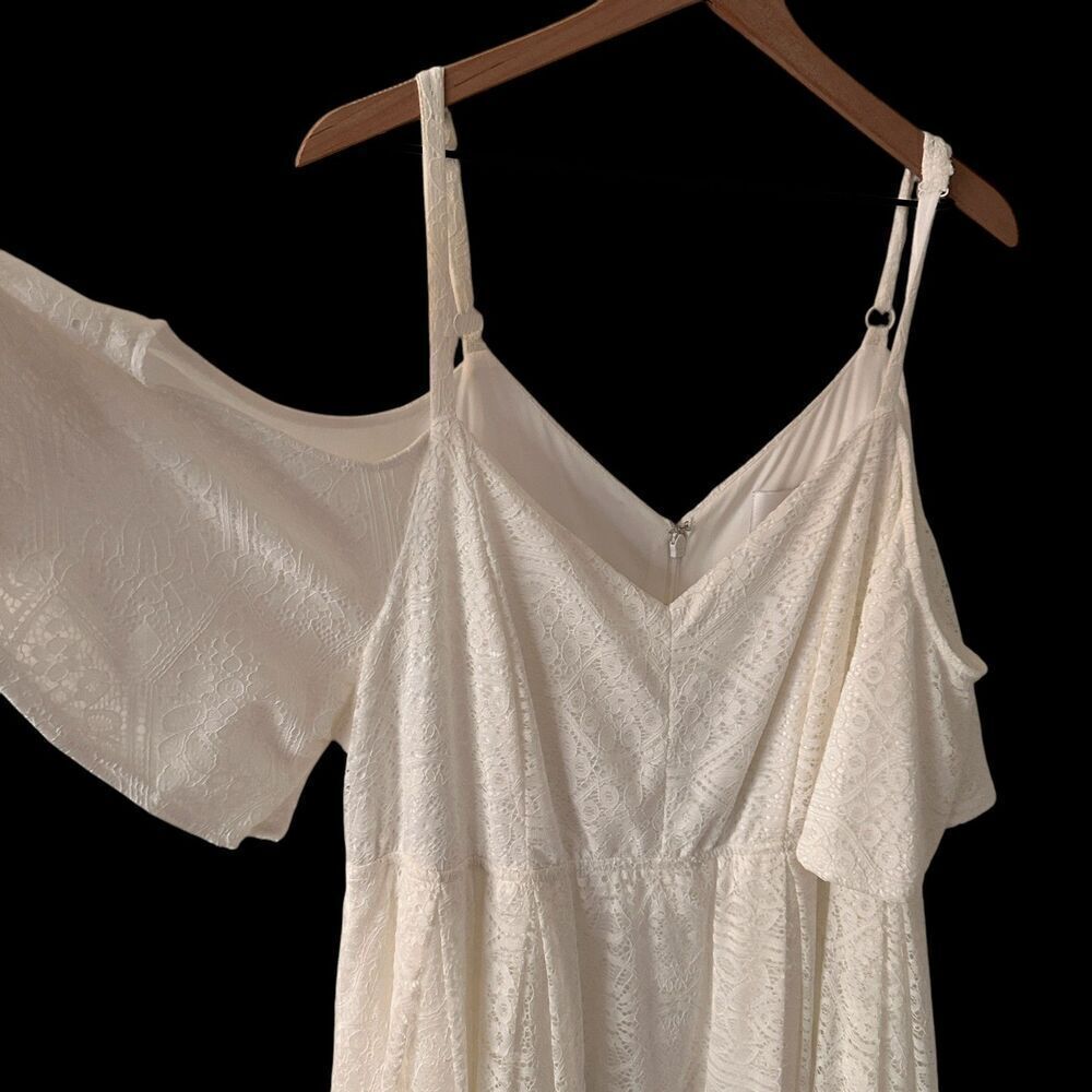 torrid Cream Lace Bridal Midi Dress - Picture 3 of 11
